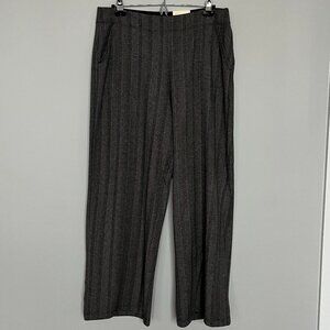 NWT Max Studio Tan/Black Wide Leg Trouser XL